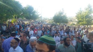 The funeral of 13-year-old Hallel Yaffe Ariel, who was stabbed to death by a Palestinian terrorist on Thursday morning. Photo: Facebook.