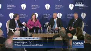 A screenshot of the C-SPAN event. Photo: JNS.org