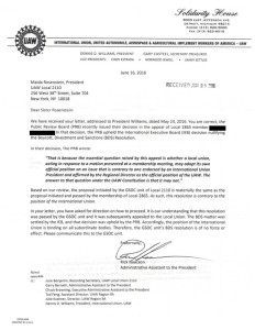 USW appeal decision courtesy of GSOC for Open Dialogue on Israel and Palestine.