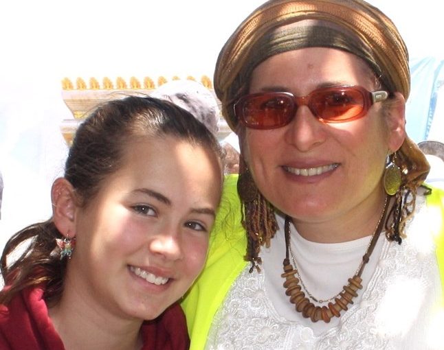 A photo of Rena Ariel with her daughter, Hallel, before Hallel was brutally murdered by a Palestinian terrorist. Photo: Courtesy Adam Propp.