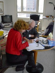 Fiamma Nirenstein with Bernard Lewis. Photo: Courtesy.