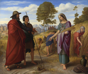 Shavuot. Ruth in Boaz's Field by Julius Schnorr von Carolsfeld, oil on canvas, 1828; National Gallery, London. Photo: Wikipedia.