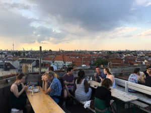 The view from Klunkerkranich, a rooftop beer garden in Berlin. Photo: Orit Arfa.