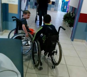 The two boys in the hospital. Photo: provided. 