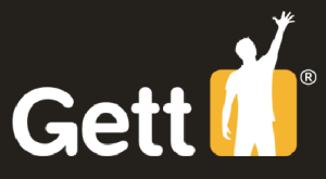 The Gett logo. The mobile app raised $300 million in the second quarter. Photo: Wikimedia Commons.