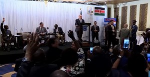 Israeli Prime Minister Benjamin Netanyahu speaking to a group of Kenyan Christian supporters of Israel. Photo: YouTube.