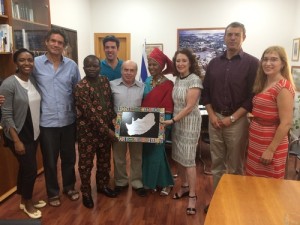 Jewish Agency Chairman Natan Sharansky with African Christian leaders, July 27, 2016. Photo: Avi Mayer for The Jewish Agency for Israel.