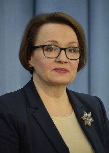 Polish Education Minister Anna Zalewska appeared to deny Polish responsibility for two massacres of Jews. Photo: Adrian Grycuk via Wikimedia Commons.