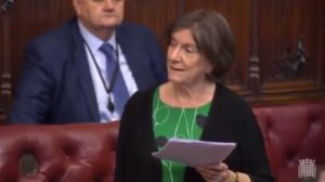 Baroness Jenny Tonge is once under under fire for antisemitic and anti-Israel remarks. Photo: Video Screenshot.