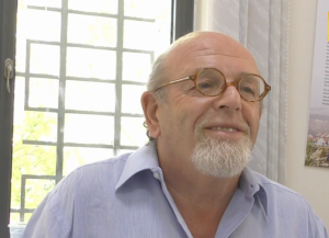 Amb. Alan Baker being interviewed by Elder of Ziyon. Photo: Screenshot.