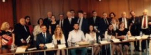 Yad Vashem memorial Memorial President Eric de Rothschild together with diplomats, laureates, speakers and members. Photo: Simon Wiesenthal Center.