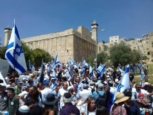 The Jews of Hebron today. Photo: Jewish Community of Hebron spokesman's office.