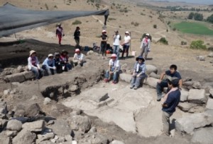 The Tel Rechesh excavation site, where the remains were found. Photo: The Japanese archaeological delegation