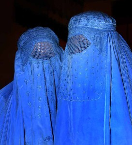 Two women wearing burqas in Afghanistan. Photo: Wiki Commons. 