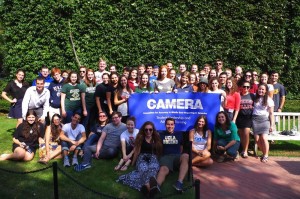 Pro-Israel students at the 2015 CAMERA student conference.More than 80 students from nearly 70 campuses will attend the 2017 campus. Photo: CAMERA. 