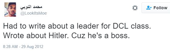 Mohamed Ali praise hitler tweet 1
