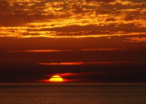 Sundown over the Mediterranean. Photo: Wikipedia.