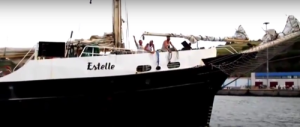 The Israeli Supreme Court ruled that the ship to Gaza, "Estelle," which sailed to in protest against the Gaza blockade in 2012. must be immediately returned. Photo: Screenshot from Ship to Gaza via YouTube.