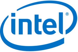 The Intel logo. Photo: Wikimedia Commons.