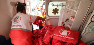 Save the Children field staff in Gaza. Photo: Save the Children. 
