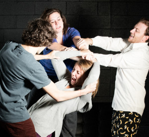 The cast of "Bad Jews." Photo: Black Box PAC. 