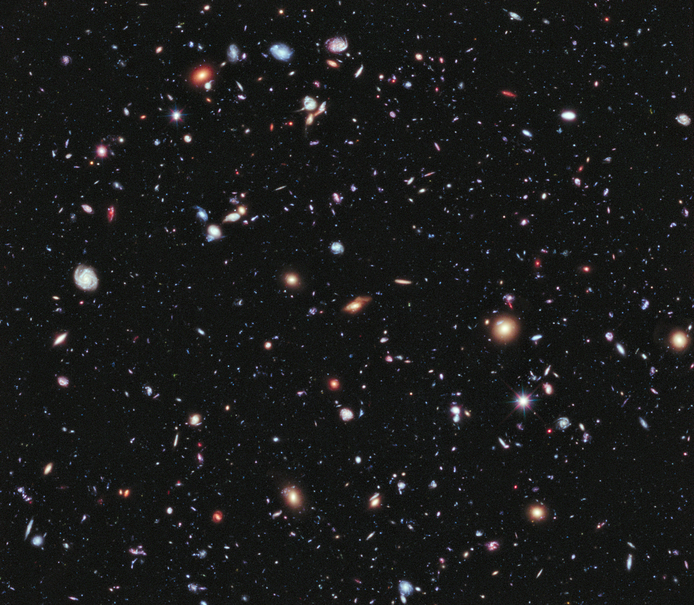 Far-away galaxies photographed in 2012. Photo: Wikipedia.