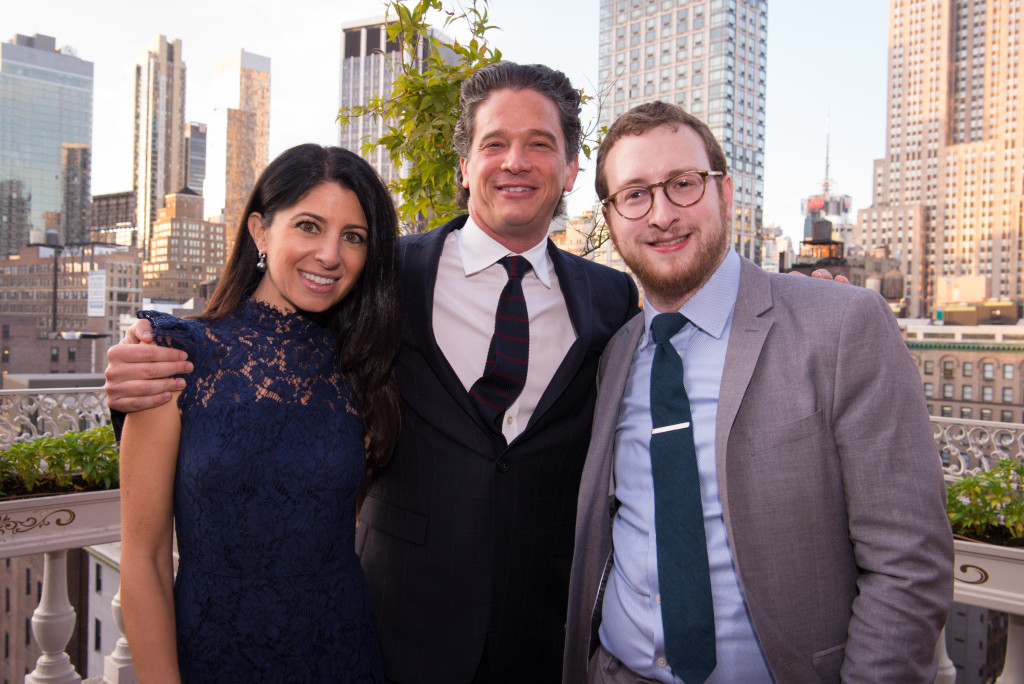 Summer Benefit hosts Ari and Lauren Ackerman with Algemeiner Editor-inChief Dovid Efune. 