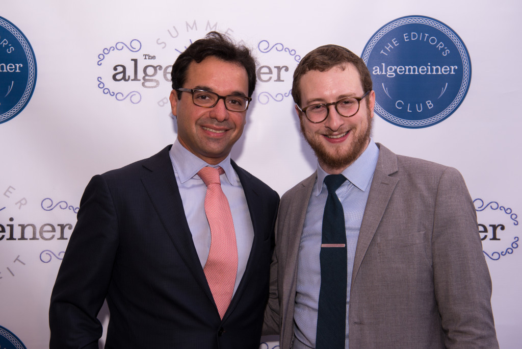 Summer Benefit honoree Barry Schiffman with Dovid Efune. 