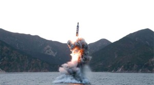 A North Korean ballistic missile launch. Photo: Wikimedia Commons.