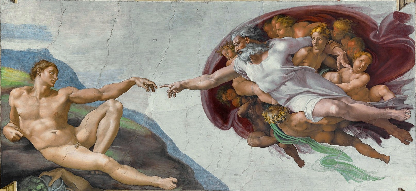  The Creation of Adam by Michelangelo, c.1512. Photo: Wikipedia.
