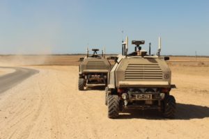 Unmanned IDF vehicles. Photo: IDF Blog.