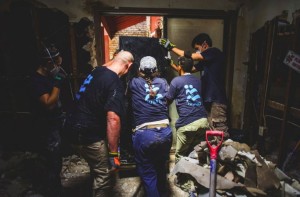 The IsraAID team in Louisiana. Photo: Elise Apap / IsraAID.