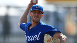 Israel national baseball team pitcher Corey Baker. Photo: Twitter.
