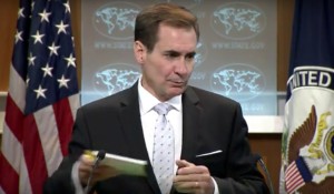 U.S. State Department spokesman John Kirby. Photo: Screenshot.