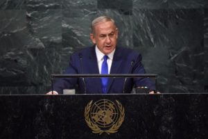 Israeli Prime Minister Benjamin Netanyahu addressing the United Nations General Assembly on Thursday. Photo: Prime Minister's Office.