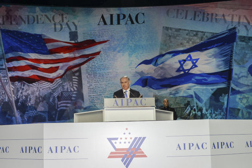 Israeli Prime Minister Benjamin Netanyahu speaks at the AIPAC Policy Conference in Washington, DC on March 2, 2015. Photo: Amos Ben Gershom/GPO.