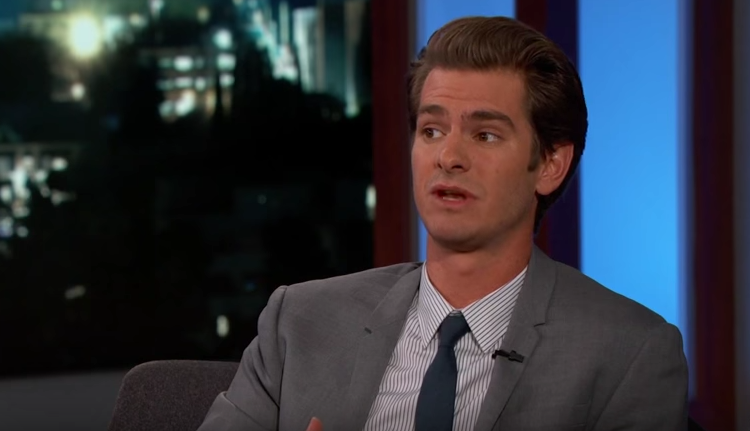 Andrew Garfield on 'Jimmy Kimmel Live.' Photo: Screenshot.