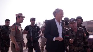 The author with Peshmerga fighters. 
