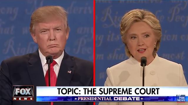 Donald Trump and Hillary Clinton in the third presidential debate. Photo: Wikimedia Commons.
