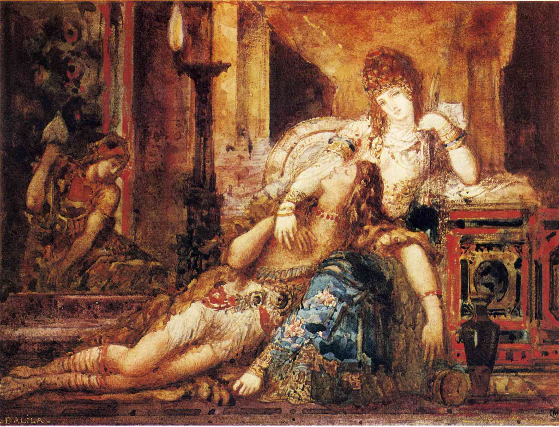 Samson and Delilah, 1882 - Gustave Moreau. Photo: Wikipedia.