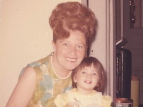 A young Dawn Lerman with her grandmother, Beauty. Photo: provided.