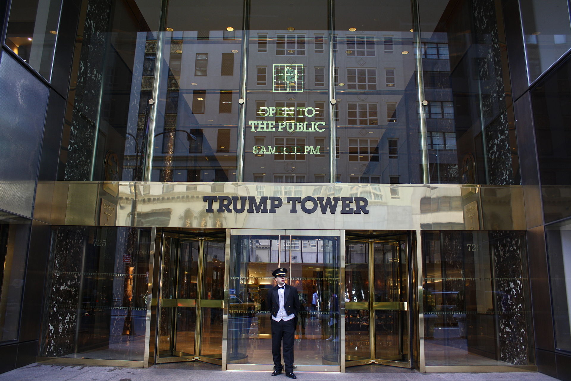 Trump Tower in New York City. Photo: Wikipedia. 