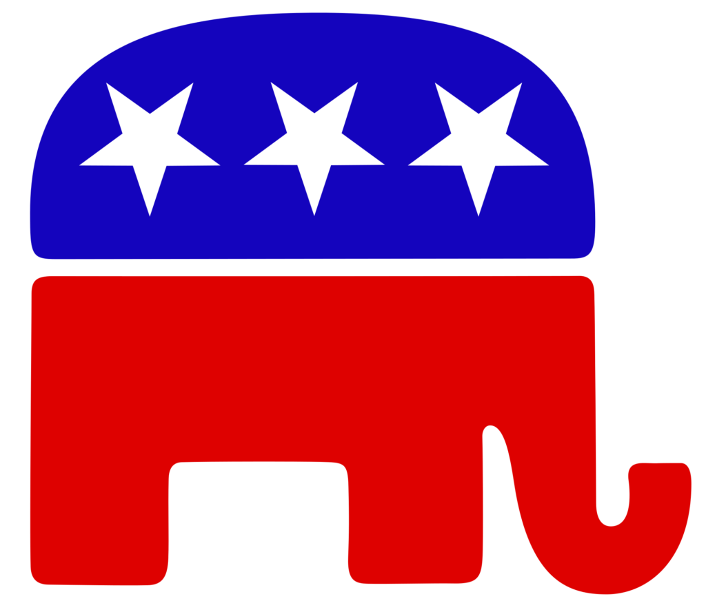 The elephant logo of the Republican Party. Photo: Wikipedia.