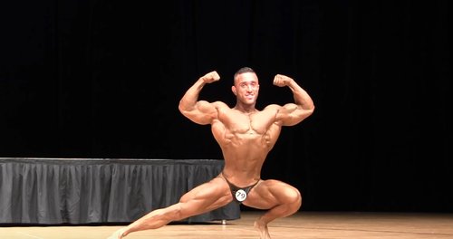 Kobi Ifrach at the Mr. Universe competition. Photo: YouTube screenshot.