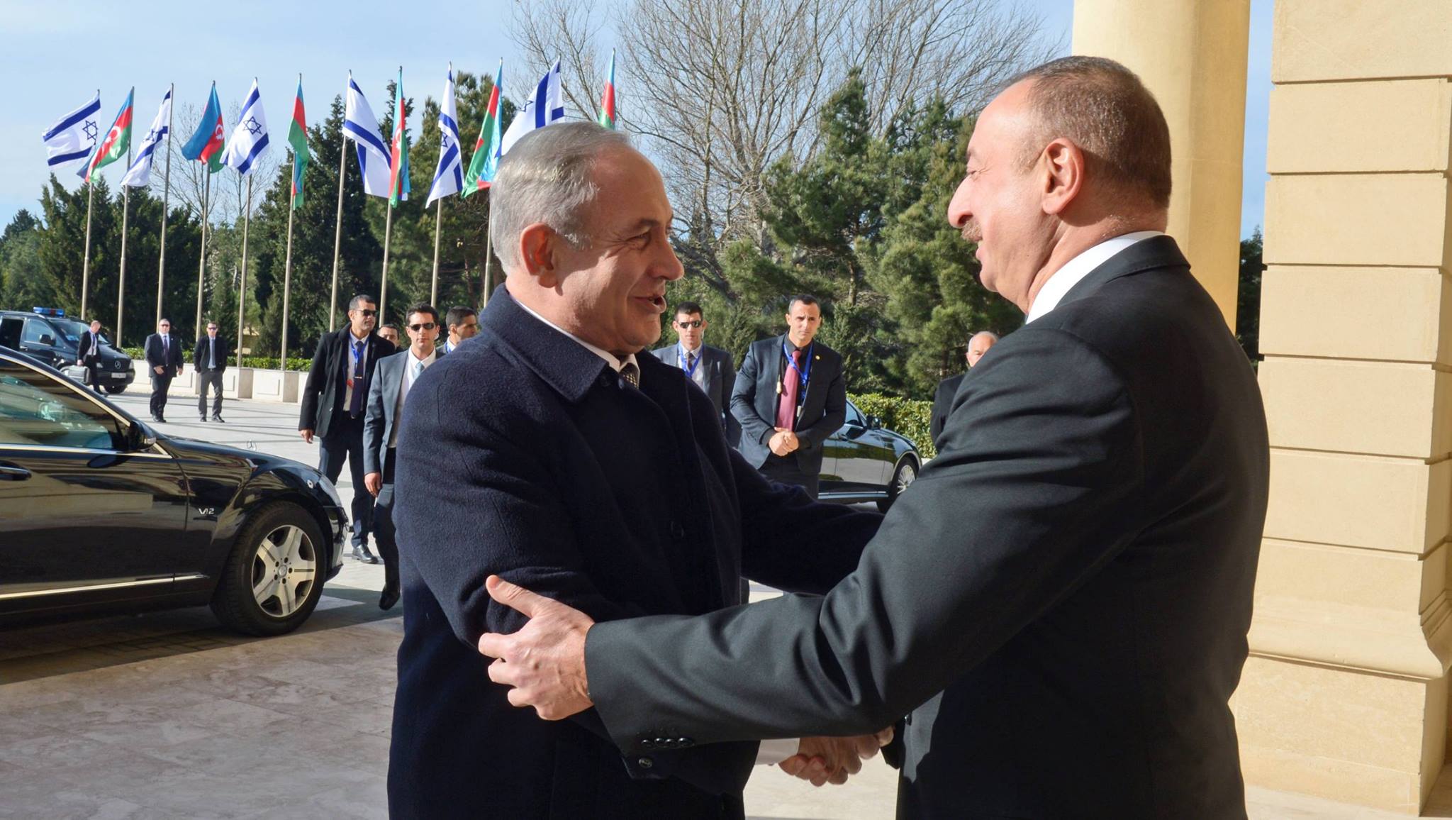 Israeli Prime Minister Benjamin Netanyahu with Azerbaijani President xxx. Photo: Facebook.