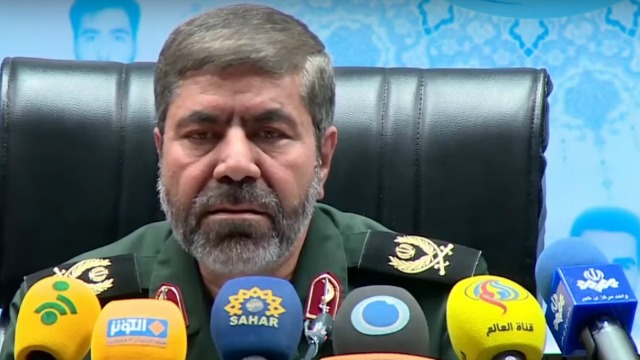 Islamic Revolutionary Guards Corps spokesman General Ramezan Sharif. Photo: YouTube screenshot.