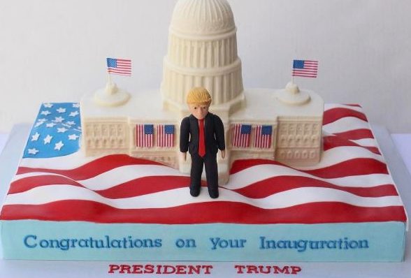 The kosher inauguration cake. Photo: Instagram.
