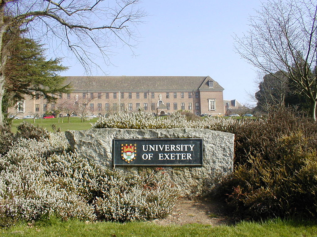 University of Exeter. Photo: Wikipedia.