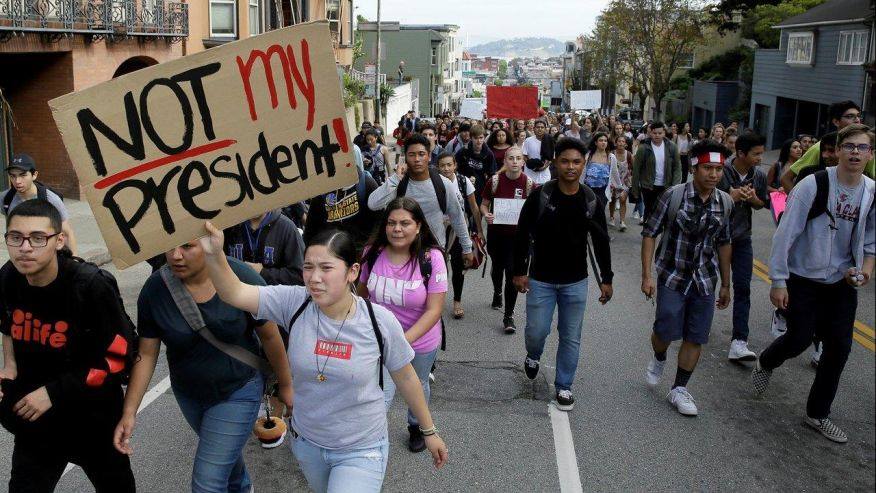 Anti-Trump protest. Photo: Facebook.