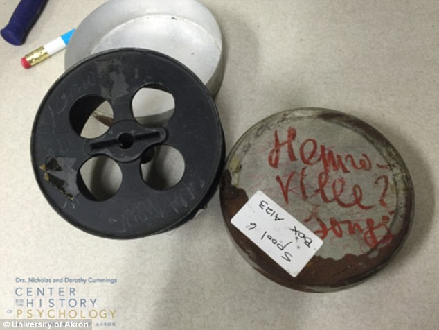 A photo of the lost spool. Photo: University of Akron.